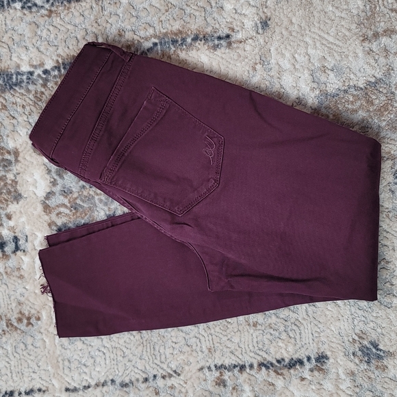 EUC EXPRESS WOMEN Burgundy Midrise Ankle - Picture 7 of 11